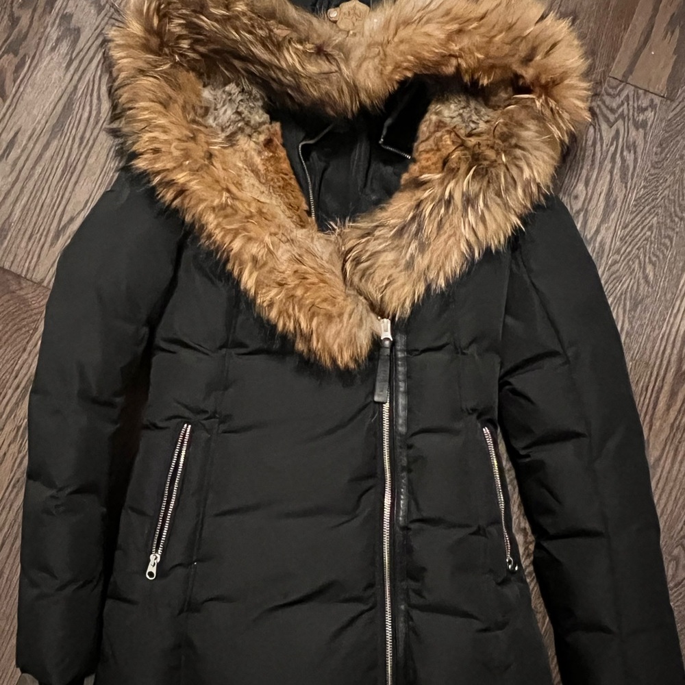 Adali Down Jacket with Natural Fur Signature Mackage Collar XS